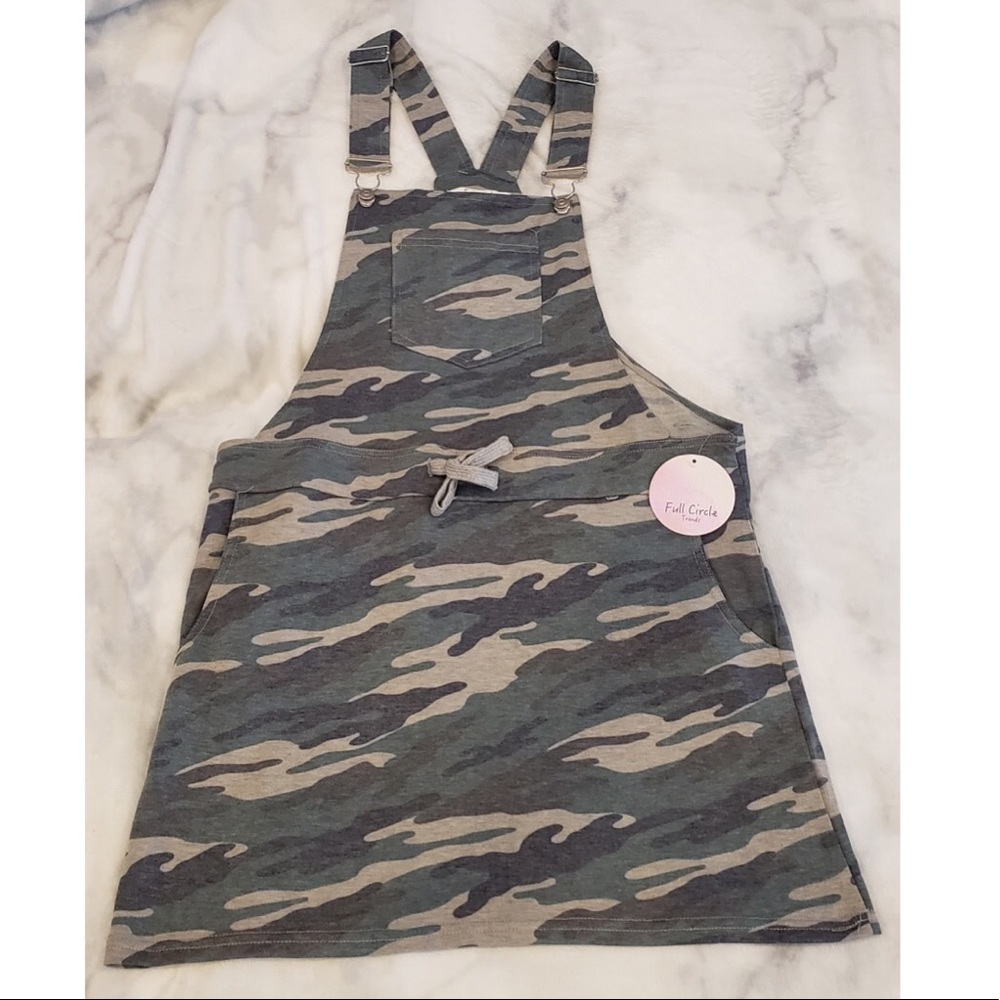 🖤Full Circle Threads 🖤 Camo Overall Dress‼️NWT‼️